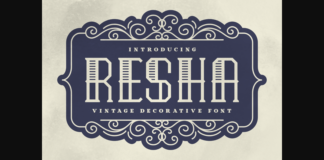 Resha Font Poster 1