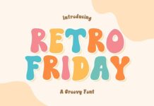 Retro Friday Font Poster 1