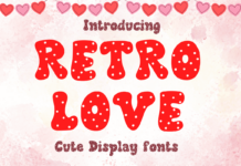 Retro Love Font Poster 1