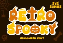 Retro Spooky Font Poster 1