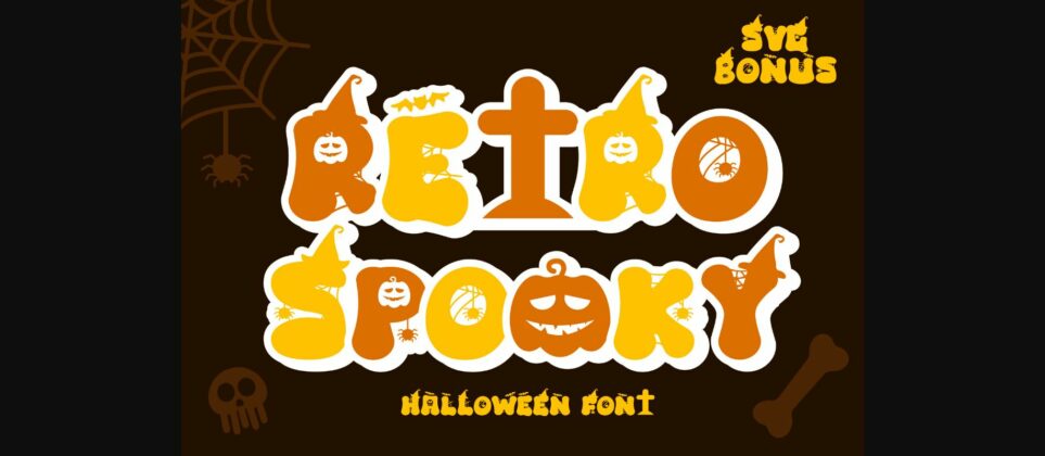 Retro Spooky Font Poster 1