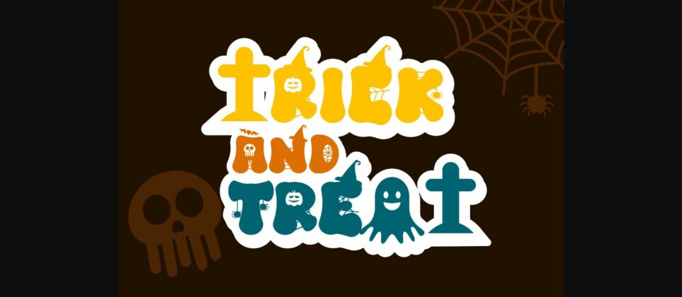 Retro Spooky Font Poster 4