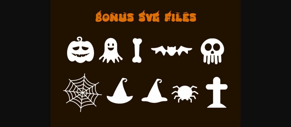 Retro Spooky Font Poster 8