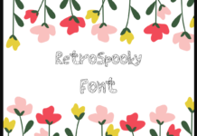 Retro Spooky Font Poster 1