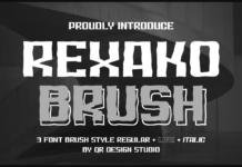 Rexako Brush Font Poster 1