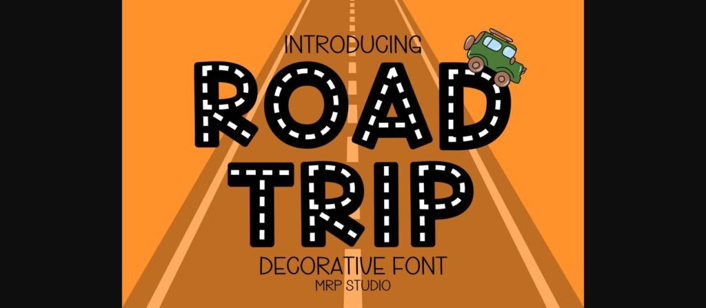 Road Trip Font Poster 1