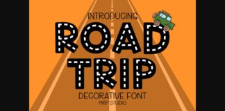 Road Trip Font Poster 1