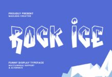 Rock Ice Font Poster 1