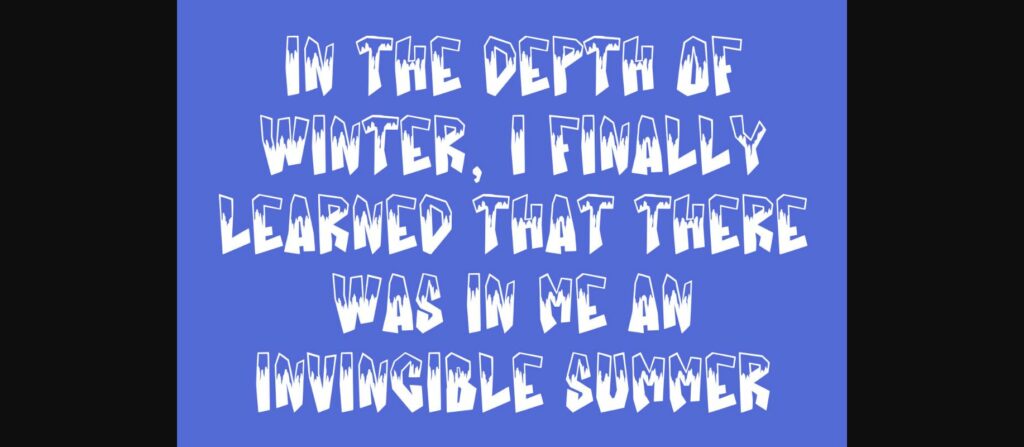 Rock Ice Font Poster 8