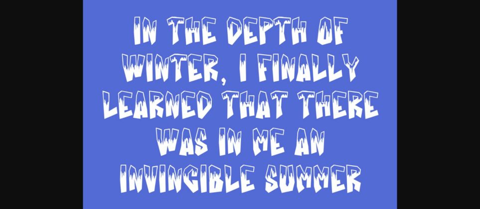 Rock Ice Font Poster 8