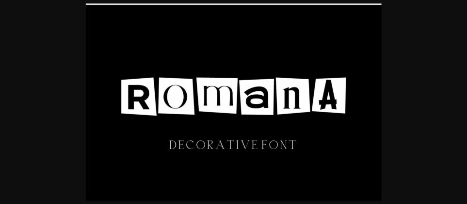 Romana Font Poster 3