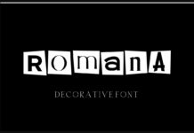 Romana Font Poster 1