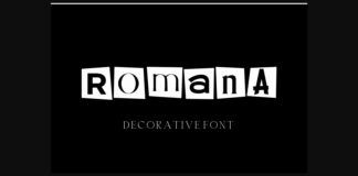 Romana Font Poster 1