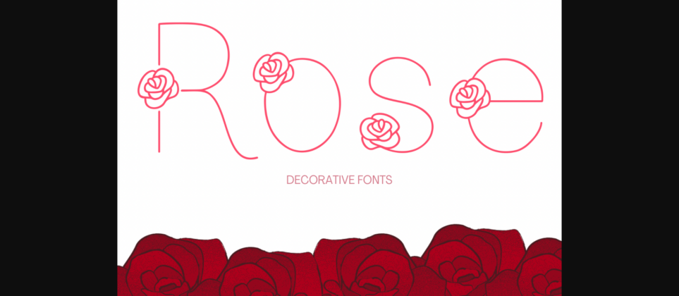 Rose Font Poster 3