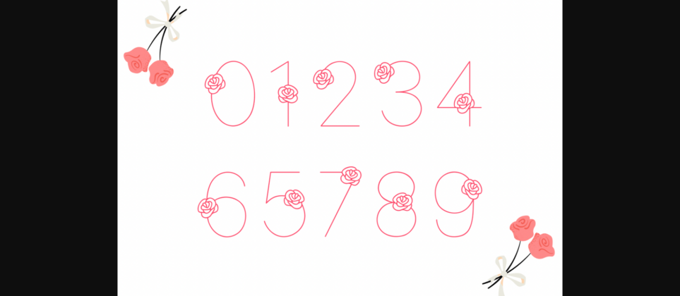 Rose Font Poster 6