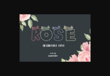 Rose Font Poster 1