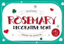 Rosemary Font Poster 1