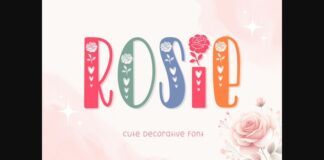 Rosie Font Poster 1