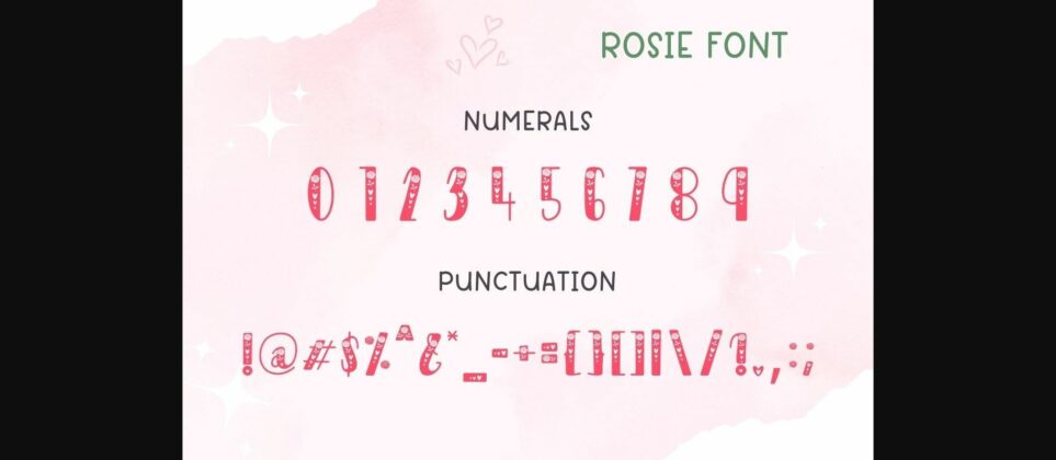 Rosie Font Poster 10