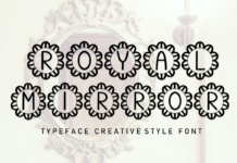 Royal Mirror Font Poster 1