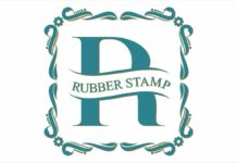 Rubber Stamp Font Poster 1