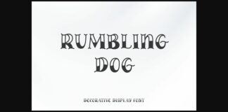 Rumbling Dog Font Poster 1
