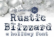 Rustic Blizzard Font Poster 1