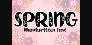 Spring Font Poster 1