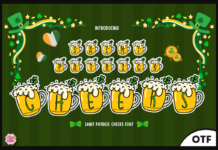 Saint Patrick Cheers Font Poster 1