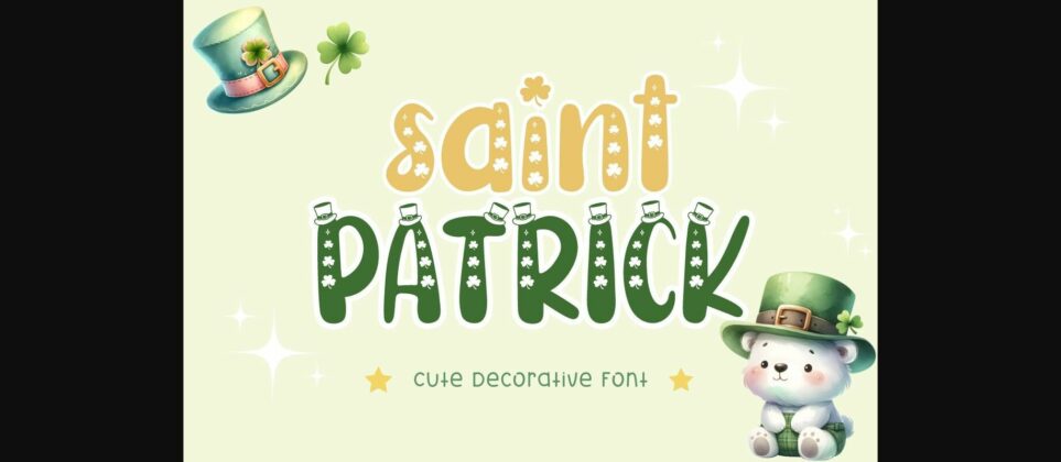 Saint Patrick Font Poster 3