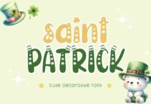 Saint Patrick Font Poster 1