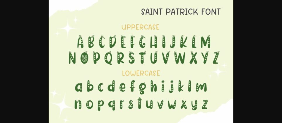 Saint Patrick Font Poster 8