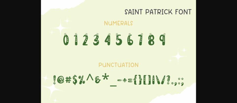 Saint Patrick Font Poster 9