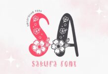 Sakura Font Poster 1