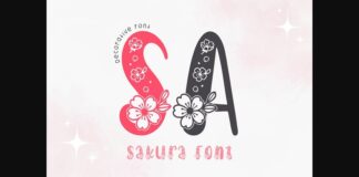 Sakura Font Poster 1