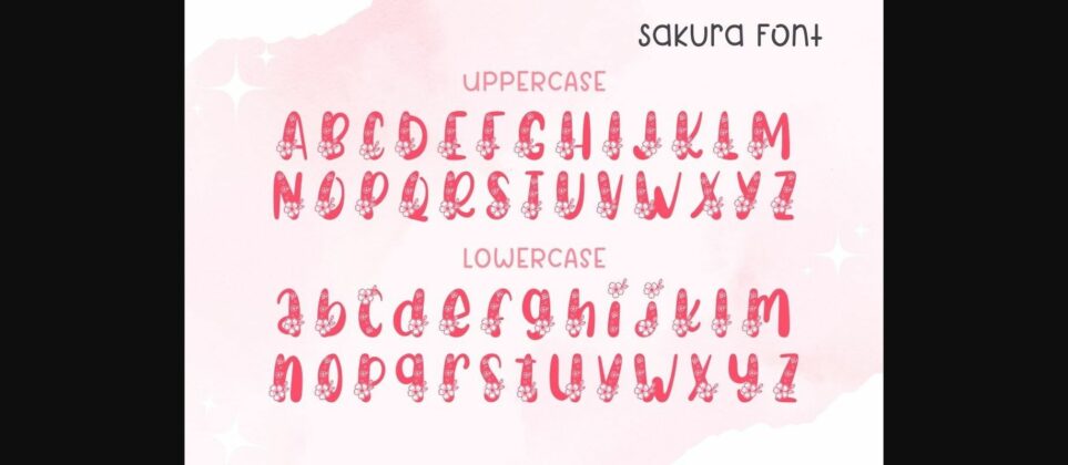 Sakura Font Poster 9