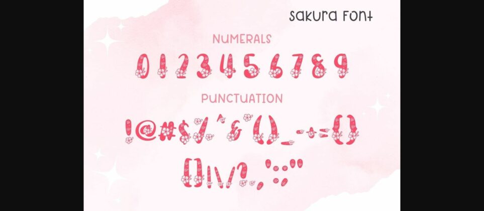 Sakura Font Poster 10