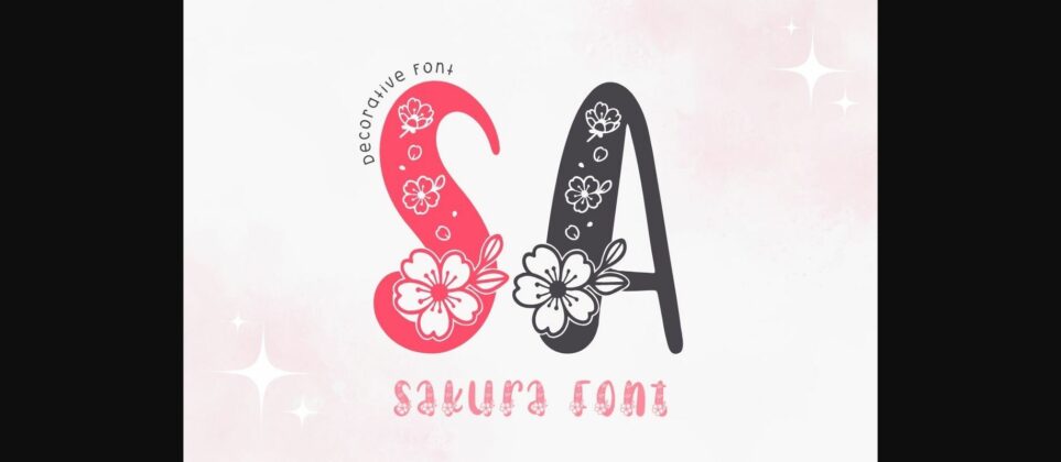 Sakura Font Poster 1