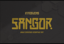 Sangor Font Poster 1