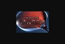 Sangria Font Poster 1