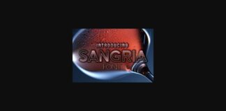 Sangria Font Poster 1