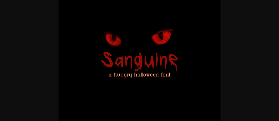 Sanguine Font Poster 3