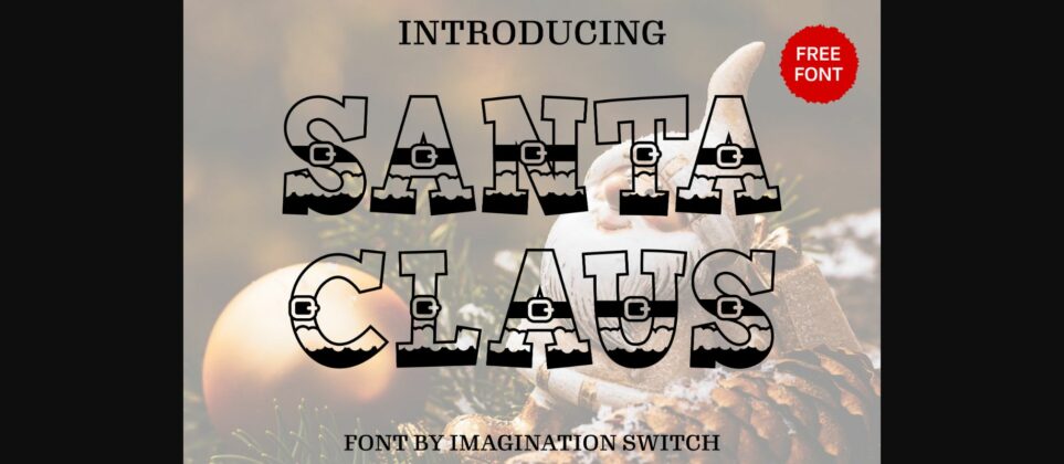 Santa Claus Font Poster 3