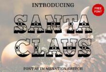 Santa Claus Font Poster 1