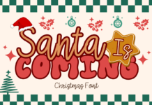 Santa is Coming Font Poster 1