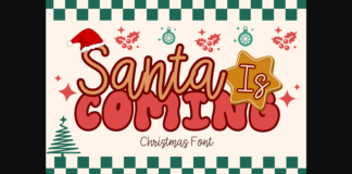 Santa is Coming Font Poster 1