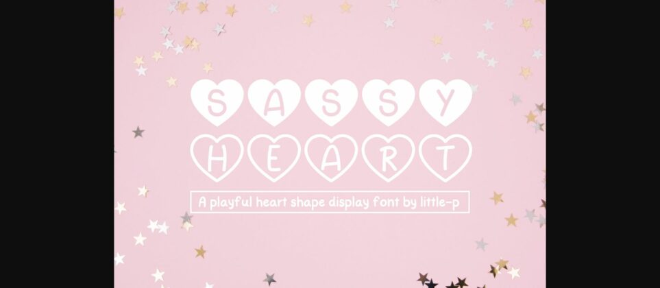 Sassy Heart Font Poster 3