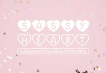 Sassy Heart Font Poster 1