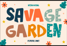 Savage Garden Font Poster 1