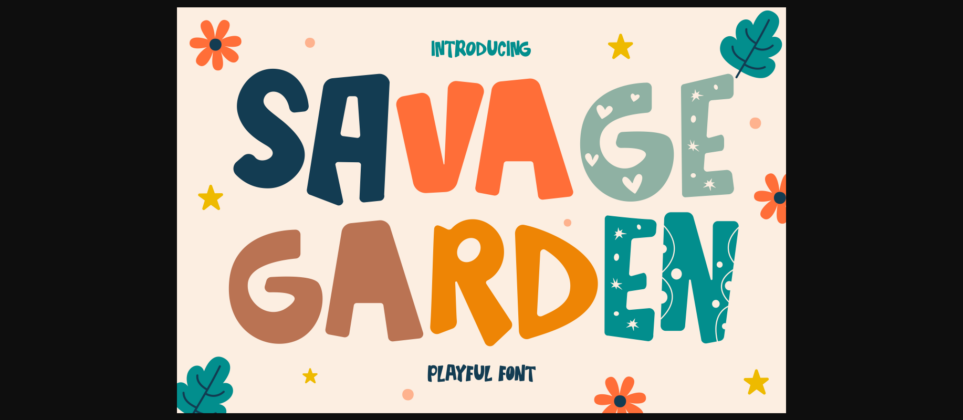 Savage Garden Font Poster 1